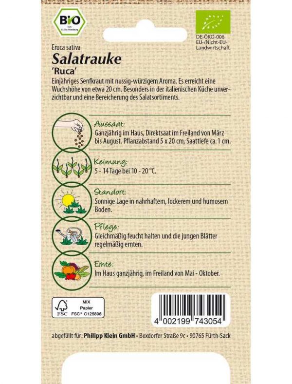 Bio Salatrauke Rucoa – Bild 2